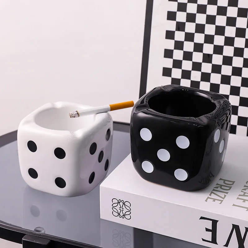 Modern Square Dice Ceramic Ashtray Large Capacity Art Dice Ashtray Car Indoor Soot Storage Crafts Birthday Gifts Home Decoration
Modern Square Dice Ceramic Ashtray Large Capacity Art Dice Ashtray Car Indoor Soot Storage Crafts Birthday Gifts Home Decoration