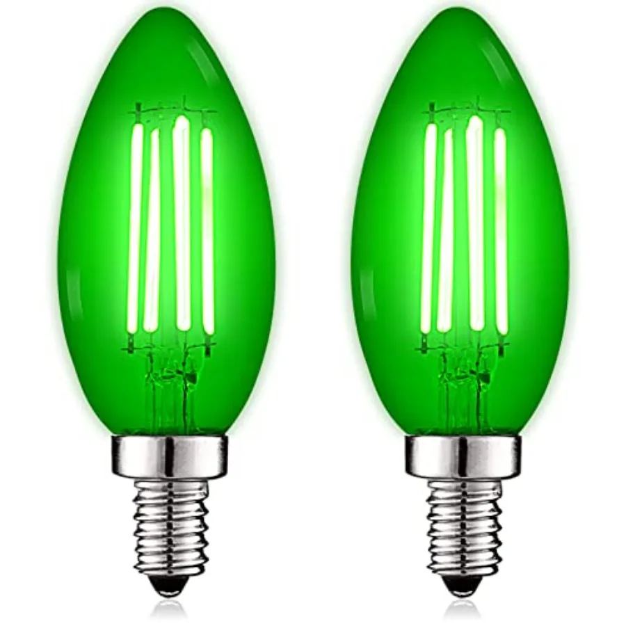 E12 LED Filament Light Bulb, 4.5W 40W Equivalent,Colo Glass Candelabra Bulb, UL Listed, E12 Base, Indoor Outdoor, Porch, Decora
E12 LED Filament Light Bulb, 4.5W 40W Equivalent,Colo Glass Candelabra Bulb, UL Listed, E12 Base, Indoor Outdoor, Porch, Decora