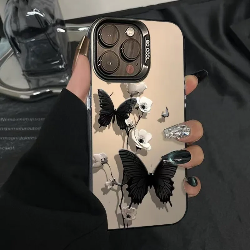 Butterfly Flower Pattern Phone Case Suitable for iPhone 16 15 14 13 12 11 Pro/ Max/Plus Shock-proof Back Cover Anti-Fingerprint
Butterfly Flower Pattern Phone Case Suitable for iPhone 16 15 14 13 12 11 Pro/ Max/Plus Shock-proof Back Cover Anti-Fingerprint