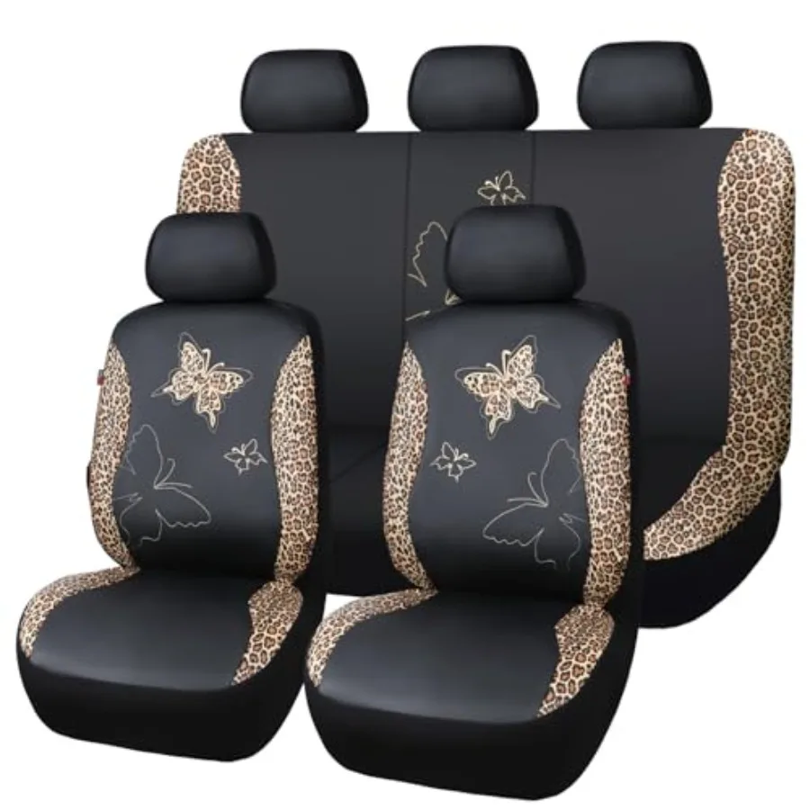 Butterfly Car Seat Covers Full Set Fashion Universal for Lady Woman Female Rear Bench Split Colorized Faux Leather Leopard Brow
Butterfly Car Seat Covers Full Set Fashion Universal for Lady Woman Female Rear Bench Split Colorized Faux Leather Leopard Brow