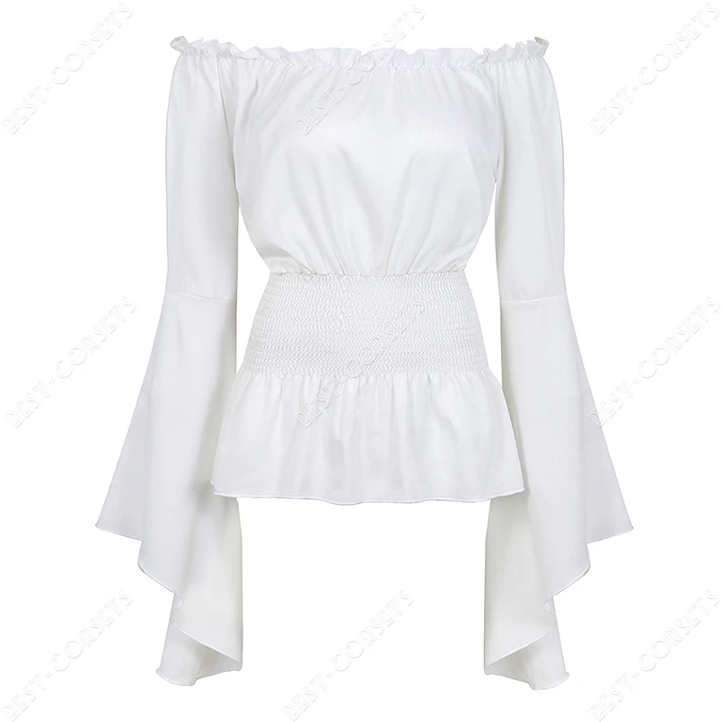 Renaissance Blouse Women Peasant Blouse Medieval Off Shoulder Sleeves Shirt White Pirate Costume Cosplay
Renaissance Blouse Women Peasant Blouse Medieval Off Shoulder Sleeves Shirt White Pirate Costume Cosplay