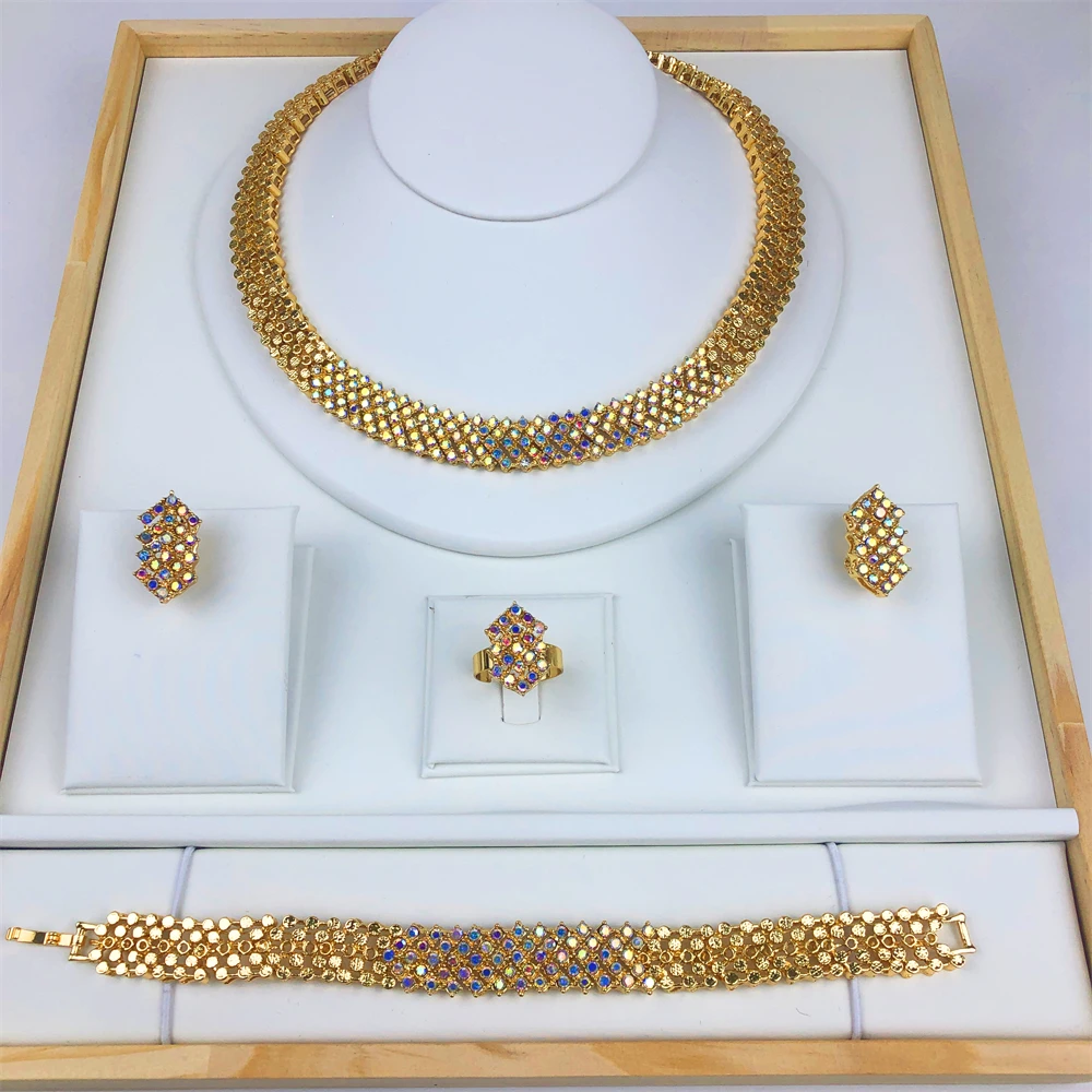 STAR Minimalist Style Jewelry Set 18K Gold Plated Women Necklace Earrings Bracelet And Ring 4pcs Jewelry Set Wedding Party Gift
STAR Minimalist Style Jewelry Set 18K Gold Plated Women Necklace Earrings Bracelet And Ring 4pcs Jewelry Set Wedding Party Gift