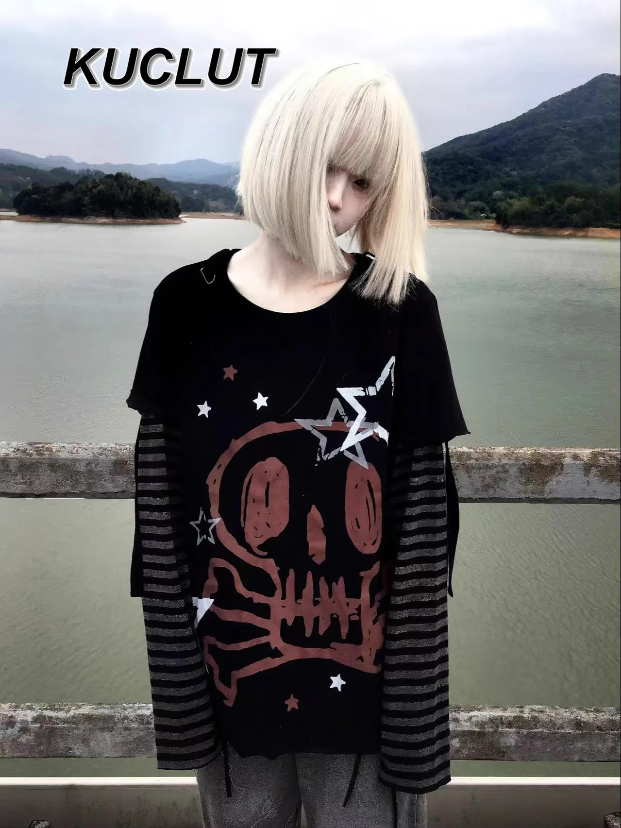Y2k Subculture Punk Style Print Long-sleeved T-shirt Spring and Autumn Crew Neck Tee Harajuku Rock Cotton Tops for Women
Y2k Subculture Punk Style Print Long-sleeved T-shirt Spring and Autumn Crew Neck Tee Harajuku Rock Cotton Tops for Women