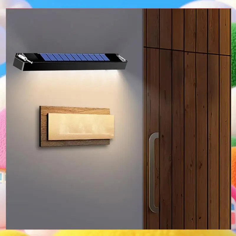 6LED солнечный настенный светильник для улицы, водонепроницаемый Gardendecora, балкон, забор, домашнее атмосферное освещение, лампа на солнечной энергии-ABUA
6LED солнечный настенный светильник для улицы, водонепроницаемый Gardendecora, балкон, забор, домашнее атмосферное освещение, лампа на солнечной энергии-ABUA