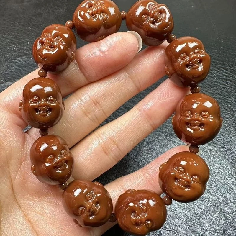 pit bracelet for men, carved polished olive pits, round and smooth, with a pleasant feel
pit bracelet for men, carved polished olive pits, round and smooth, with a pleasant feel
