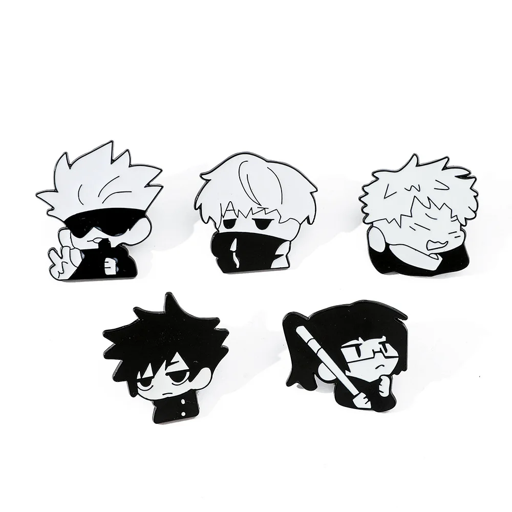 Creativity Anime Jujutsu Kaisen Black and White Brooch Cartoon Enamel Pin Backpack Clothing Jewelry Metal Badge Accessories Gift
Creativity Anime Jujutsu Kaisen Black and White Brooch Cartoon Enamel Pin Backpack Clothing Jewelry Metal Badge Accessories Gift