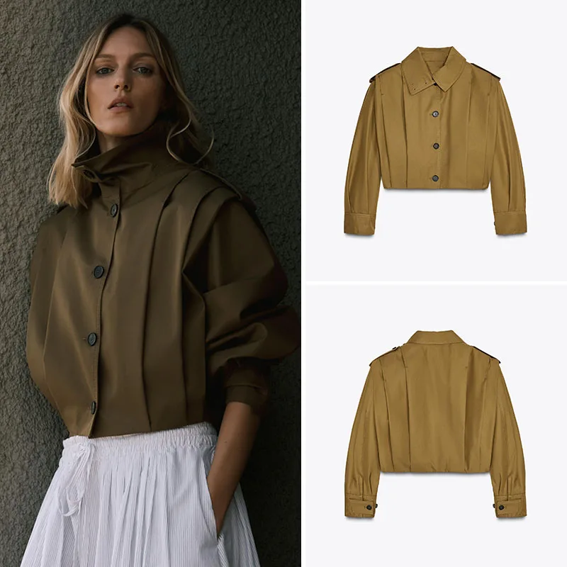 Fashionable Mixed Fiber Long Sleeve High Collar Jacket New Arrival Women's Spring Wear Comfortable Fit Stage Performance Outfit
Fashionable Mixed Fiber Long Sleeve High Collar Jacket New Arrival Women's Spring Wear Comfortable Fit Stage Performance Outfit