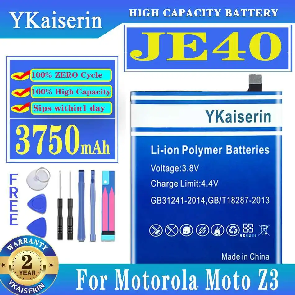 Для Motorola Z3 G7 One P30 Play XT1941-2 XT1941-3 XT1941-5 XT1962-1 XT1962-4 3750 мАч Высокопроизводительный аккумулятор для мобильного телефона JE40
Для Motorola Z3 G7 One P30 Play XT1941-2 XT1941-3 XT1941-5 XT1962-1 XT1962-4 3750 мАч Высокопроизводительный аккумулятор для мобильного телефона JE40