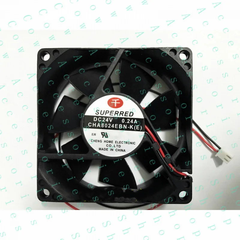PP+ 1PC 0.24A 80*80*25MM 8025 Inverter Fan 2pin SUPERRED CHA8024EBN-K(E) DC24V
PP+ 1PC 0.24A 80*80*25MM 8025 Inverter Fan 2pin SUPERRED CHA8024EBN-K(E) DC24V
