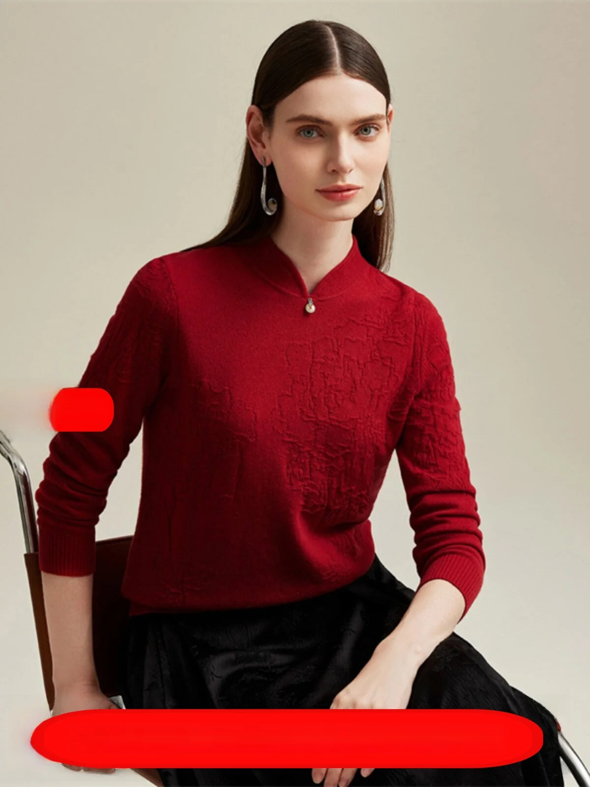 Mao Jun 100% Cashmere Knitted Cardigan Women's round Neck Single Button Double Color Tassel Autumn Winter Fashion Outerwear
Mao Jun 100% Cashmere Knitted Cardigan Women's round Neck Single Button Double Color Tassel Autumn Winter Fashion Outerwear