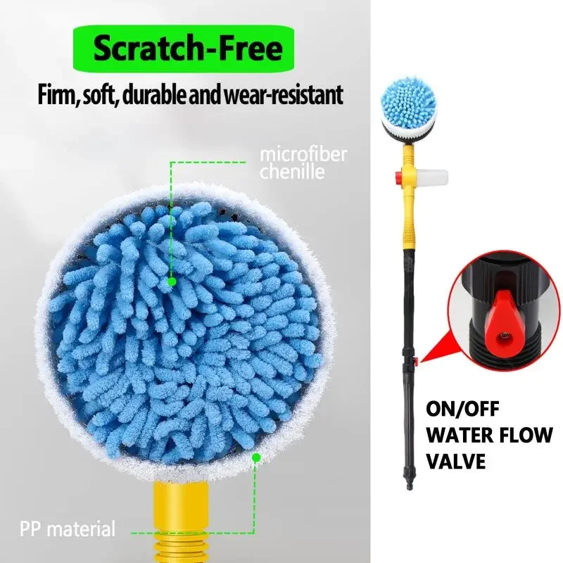 Automatic Rotating Car Wash Brush Auto Swivel Adjustable Car Cleaning Mop Universal Long Rod Water Driven Rotary Blister Brush
Automatic Rotating Car Wash Brush Auto Swivel Adjustable Car Cleaning Mop Universal Long Rod Water Driven Rotary Blister Brush