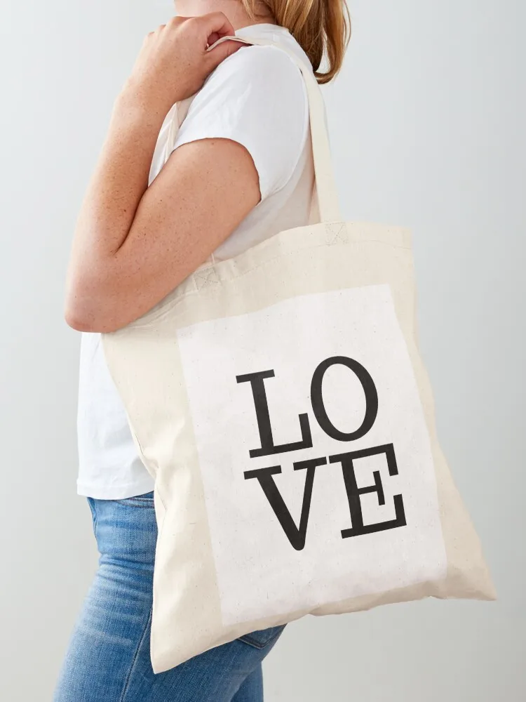 LOVE' (Black on White) Tote Bag Handbags women female bag custom fabric bag
LOVE' (Black on White) Tote Bag Handbags women female bag custom fabric bag