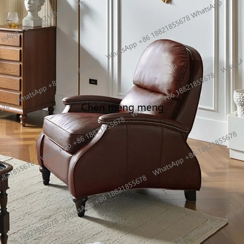 American leather single sofa chair multi-functional leisure tiger chair retro balcony leisure recliner
American leather single sofa chair multi-functional leisure tiger chair retro balcony leisure recliner