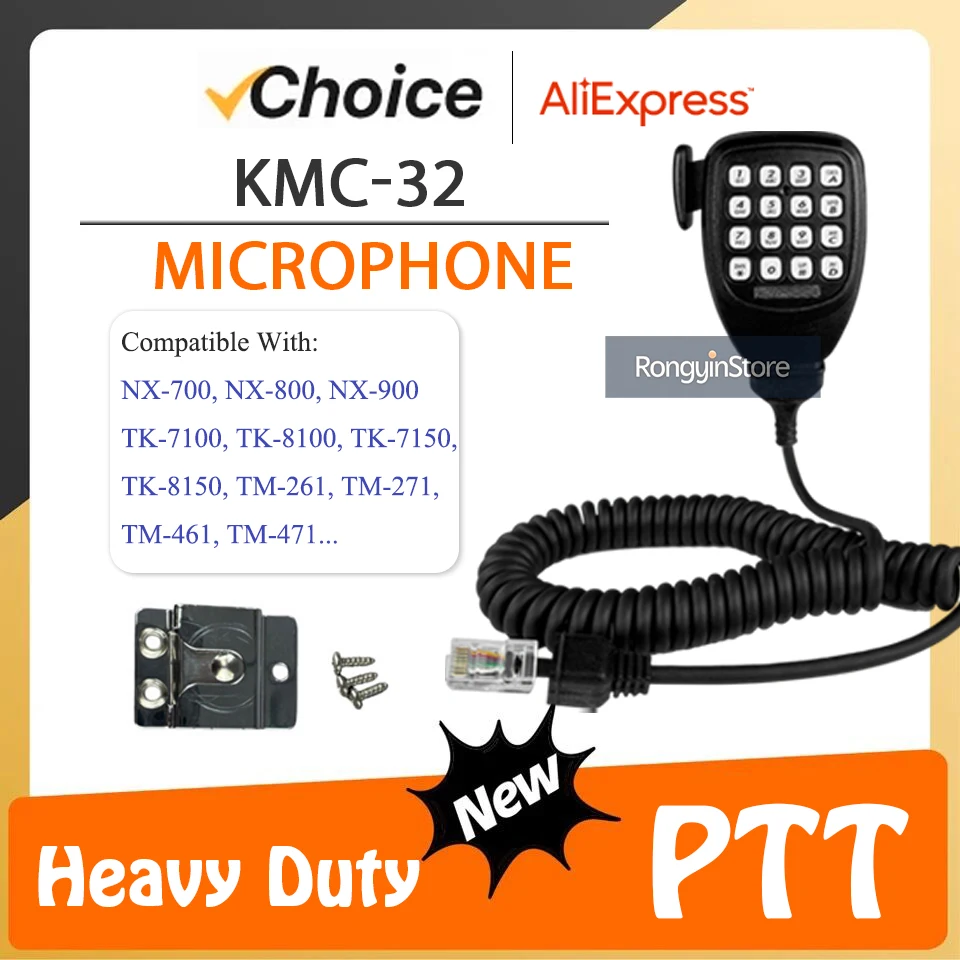 KMC-32 Replacement Accessories Compatible with Kenwood Vehicle Speaker Microphone TM271 TM-261 TM-281 TM481 NX-800 Mobile Radio
KMC-32 Replacement Accessories Compatible with Kenwood Vehicle Speaker Microphone TM271 TM-261 TM-281 TM481 NX-800 Mobile Radio