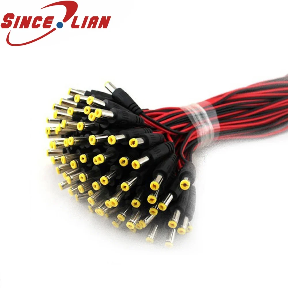 100pcs DC Wire Power Pigtail 5.5*2.1mm 12V Cable Plug Male Wire For CCTV Security Camera Oxygen-Free Power Lighting Connect
100pcs DC Wire Power Pigtail 5.5*2.1mm 12V Cable Plug Male Wire For CCTV Security Camera Oxygen-Free Power Lighting Connect