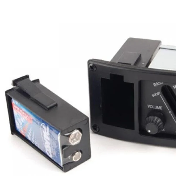 Eq-7545R Black 4 Band Acoustic Guitar Preamp Pickup With Volume Control Low Indicator For Folk Guitar 
Eq-7545R Black 4 Band Acoustic Guitar Preamp Pickup With Volume Control Low Indicator For Folk Guitar