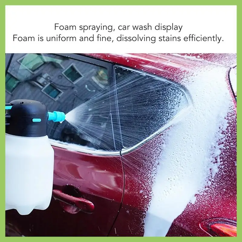 1.8L Electric Car Foam Sprayer, Battery Powered Foam Sprayer Wash 2000Mah,Cordless Pump Foam Sprayer For Watering
1.8L Electric Car Foam Sprayer, Battery Powered Foam Sprayer Wash 2000Mah,Cordless Pump Foam Sprayer For Watering