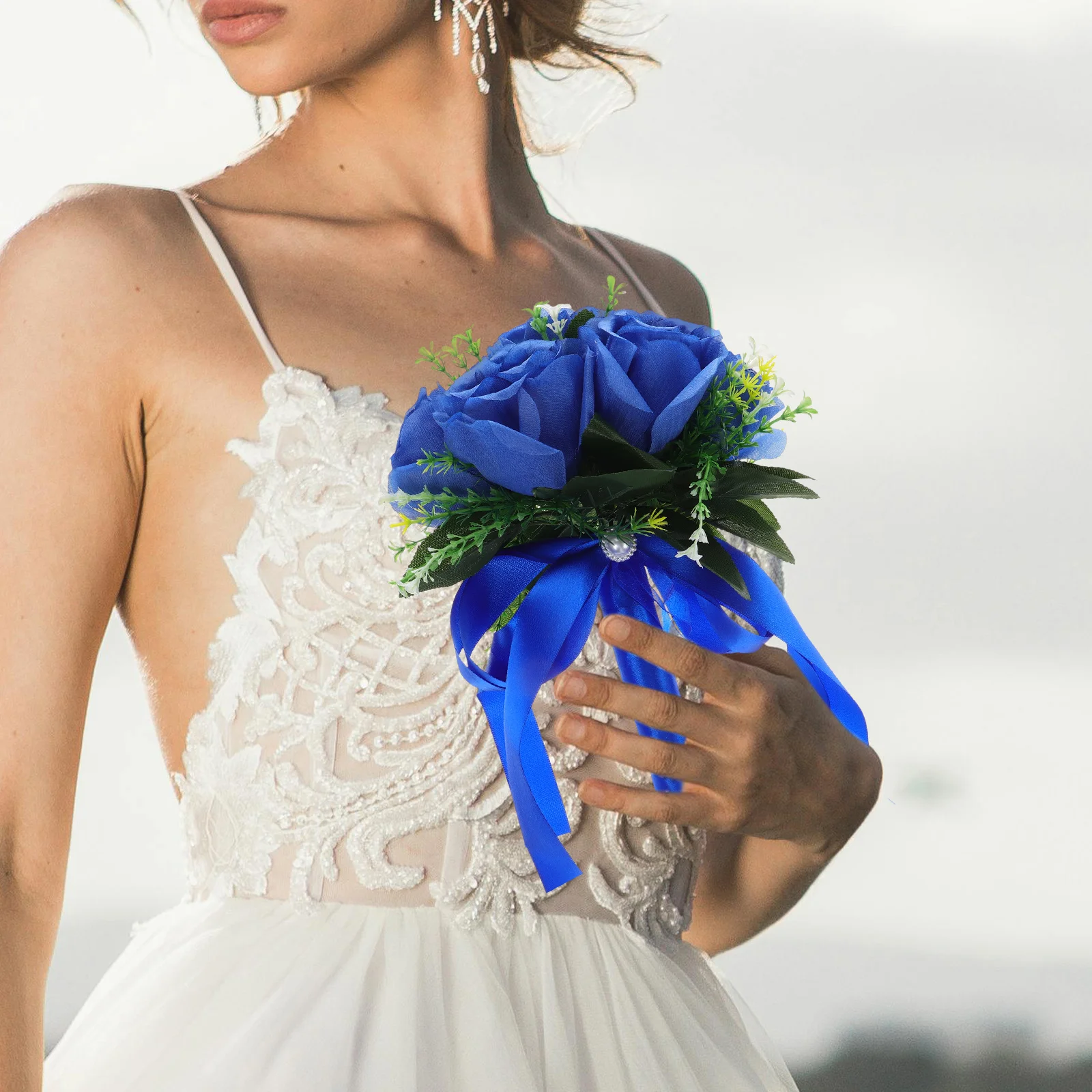 Holding Flowers Beach Wedding Bouquets Bridal Artificial Rose Tossing Holder for Bride
Holding Flowers Beach Wedding Bouquets Bridal Artificial Rose Tossing Holder for Bride