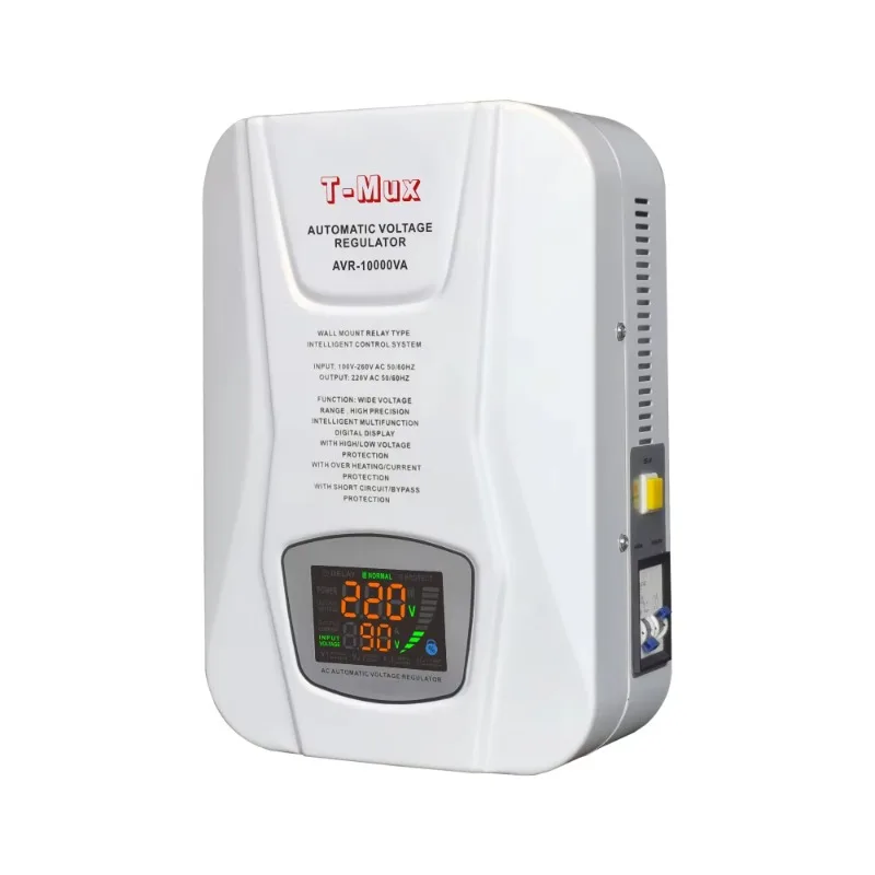 AVR-10000VA Single Phase 10kva Voltage Stabilizer Wall-mounted 10kva Home Electrical 10kva LED Display Relay Control 220V
AVR-10000VA Single Phase 10kva Voltage Stabilizer Wall-mounted 10kva Home Electrical 10kva LED Display Relay Control 220V