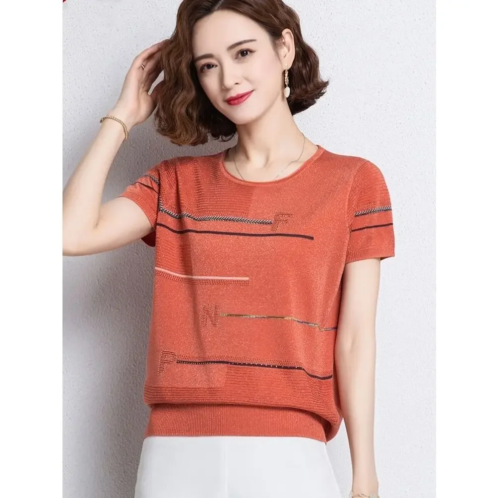 Summer New Asymmetric Collar Slim Fit Fashion Cotton Short Sleeve Women's T-shirt Versatile Temperament Top LX947
Summer New Asymmetric Collar Slim Fit Fashion Cotton Short Sleeve Women's T-shirt Versatile Temperament Top LX947