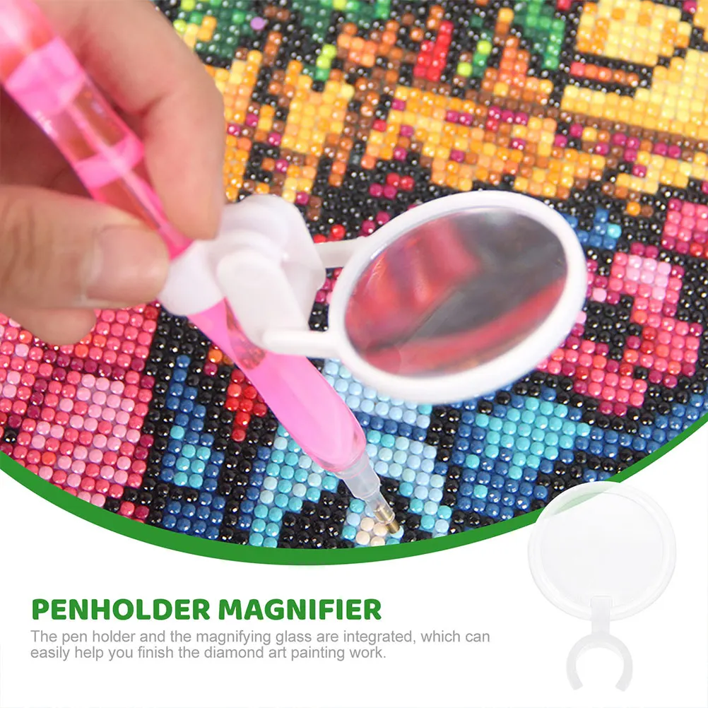 6 Pcs Penholder Magnifier Premium Plastic Glass High Definition Lens Compact Lightweight Storage Carry Children Toy Observing 
6 Pcs Penholder Magnifier Premium Plastic Glass High Definition Lens Compact Lightweight Storage Carry Children Toy Observing