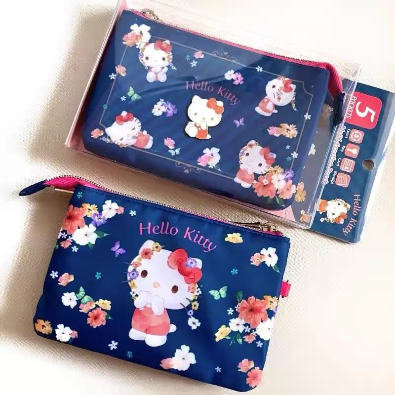 Kuromi Hello Kittys Cosmetic Bag Nylon Sanrios Passport Holder 3 Floors Card Pack Coin Wallet Certificate Passport Storage Bag
Kuromi Hello Kittys Cosmetic Bag Nylon Sanrios Passport Holder 3 Floors Card Pack Coin Wallet Certificate Passport Storage Bag