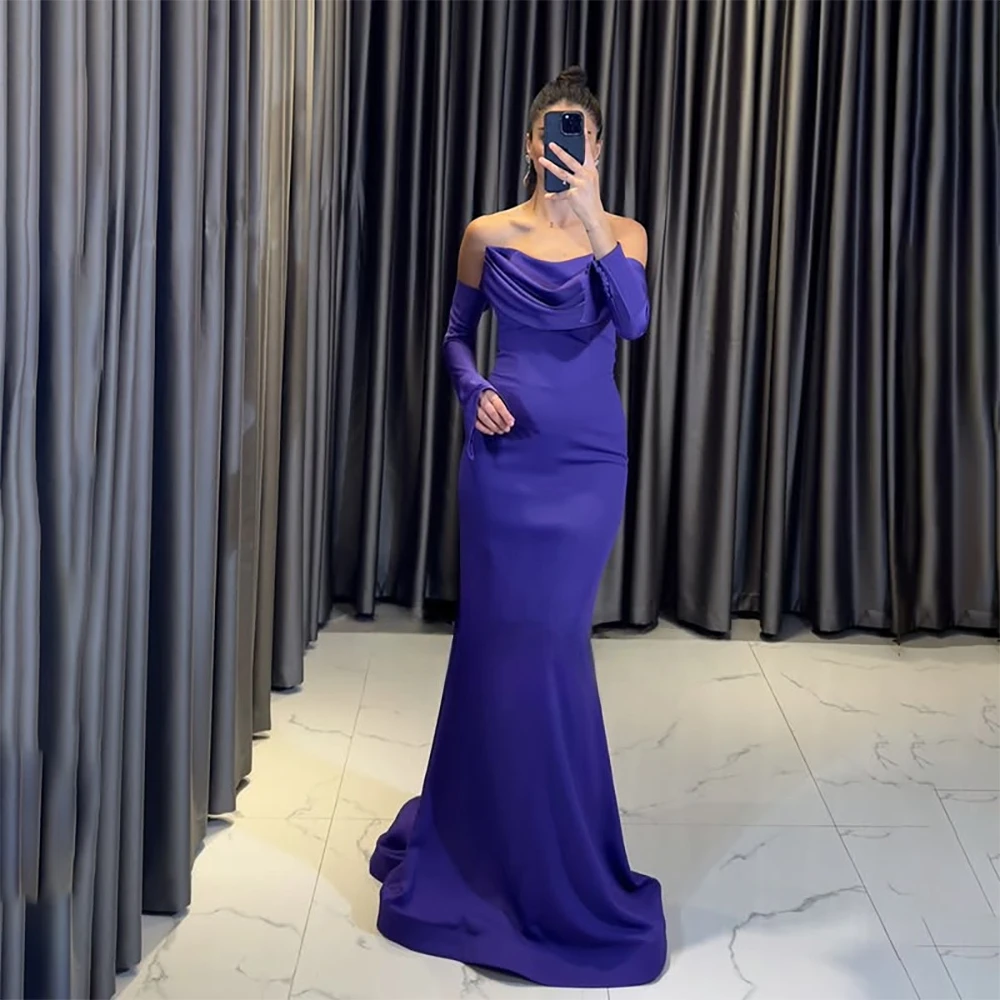 Elegant Wedding Party Dress Purple Strapless Mermaid Mermaid Evening Gowns for Women Floor Length Prom Dresses Customized
Elegant Wedding Party Dress Purple Strapless Mermaid Mermaid Evening Gowns for Women Floor Length Prom Dresses Customized