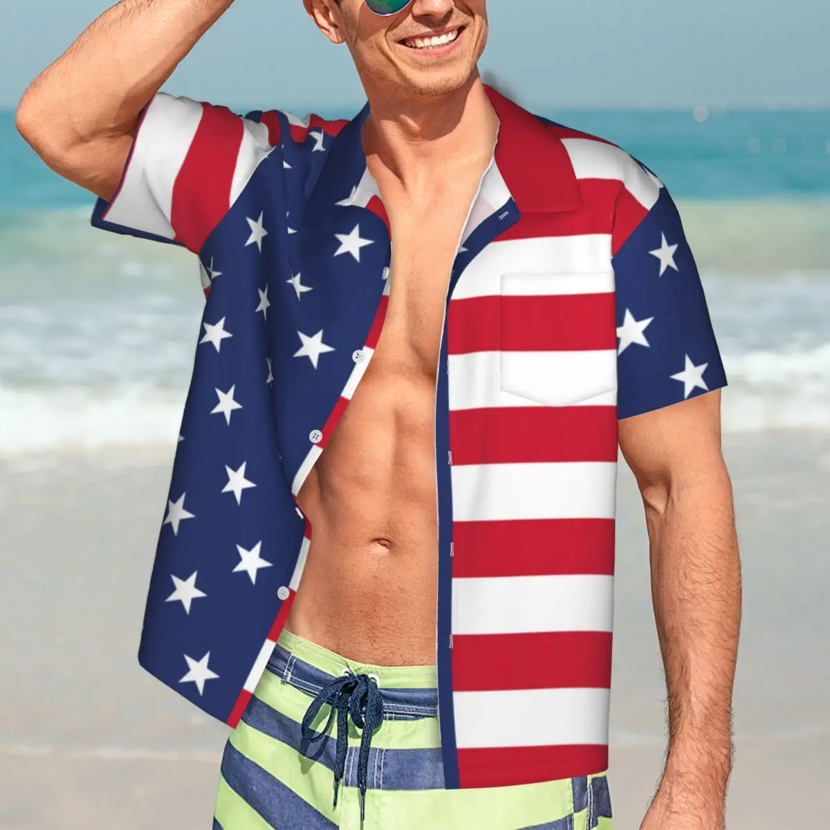 USA Flag And Half Vacation Shirt Stars and Stripes Hawaii Casual Shirts Man Vintage Blouses Short-Sleeved Fashion Graphic Tops
USA Flag And Half Vacation Shirt Stars and Stripes Hawaii Casual Shirts Man Vintage Blouses Short-Sleeved Fashion Graphic Tops