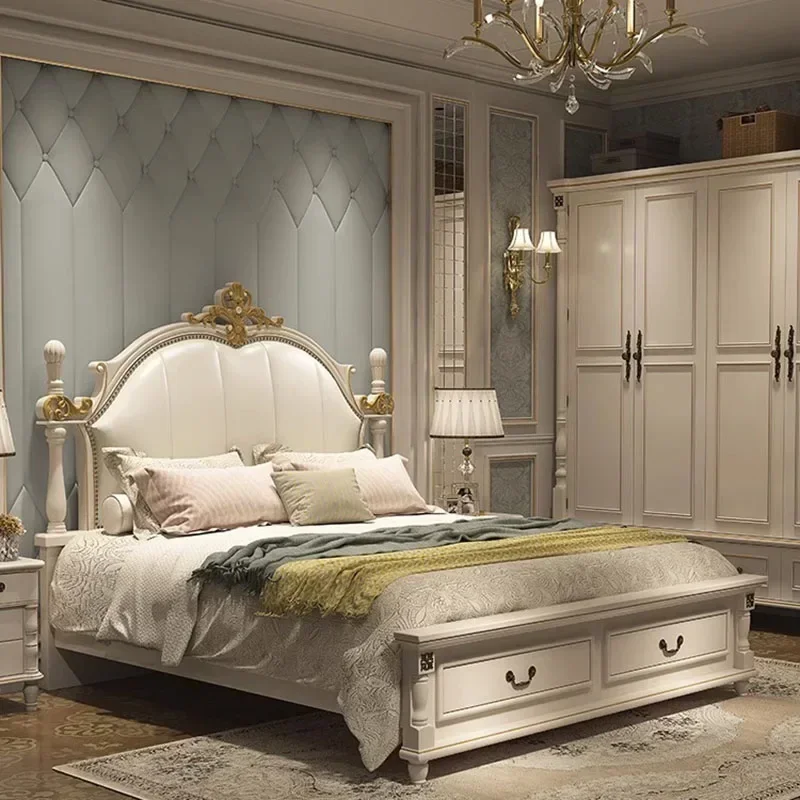 Luxury Queen Bed Nordic Medical Wood King Stable Bed Headboard Twin Double Girl Boys Sleeping Matrimoniali Bedroom Furniture
Luxury Queen Bed Nordic Medical Wood King Stable Bed Headboard Twin Double Girl Boys Sleeping Matrimoniali Bedroom Furniture
