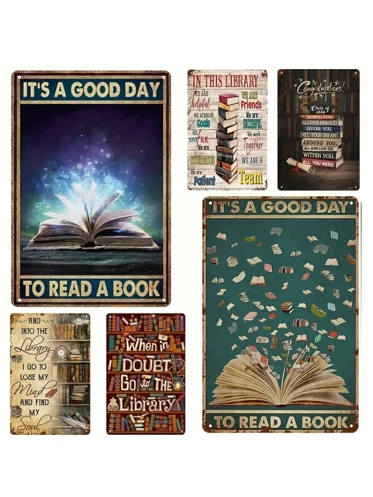 In This Library, Congratuktions Class of Year, and Into The Library, When in Doubt Go To The Library, Wall Decoration Tin Sign
In This Library, Congratuktions Class of Year, and Into The Library, When in Doubt Go To The Library, Wall Decoration Tin Sign