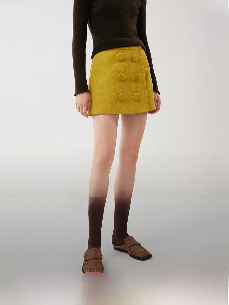 ELLE Cord Skirt Pants Women's High Waist Stylish Casual Wide Leg Short Pants Winter New Arrival Commute Friendly Straight Leg
ELLE Cord Skirt Pants Women's High Waist Stylish Casual Wide Leg Short Pants Winter New Arrival Commute Friendly Straight Leg