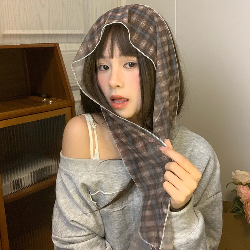 Korean-style floral checkered silk scarf sash for women, spring and summer beach photo accessories, high-end neckerchief
Korean-style floral checkered silk scarf sash for women, spring and summer beach photo accessories, high-end neckerchief