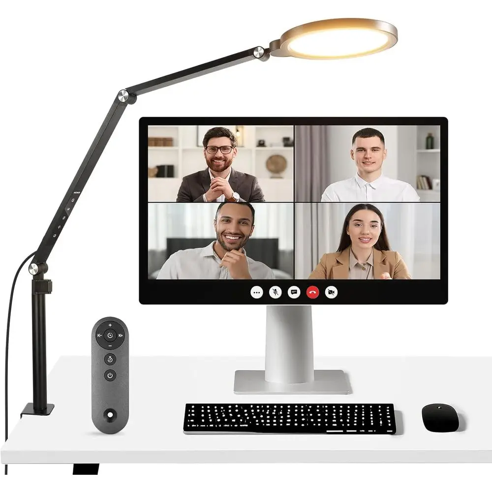 B18W 7" Desktop Ring Light with Stand or Desk, Video Conerence Streaming Recording Makeup Selie Computer Laptop Zoom Lighting, u
B18W 7" Desktop Ring Light with Stand or Desk, Video Conerence Streaming Recording Makeup Selie Computer Laptop Zoom Lighting, u