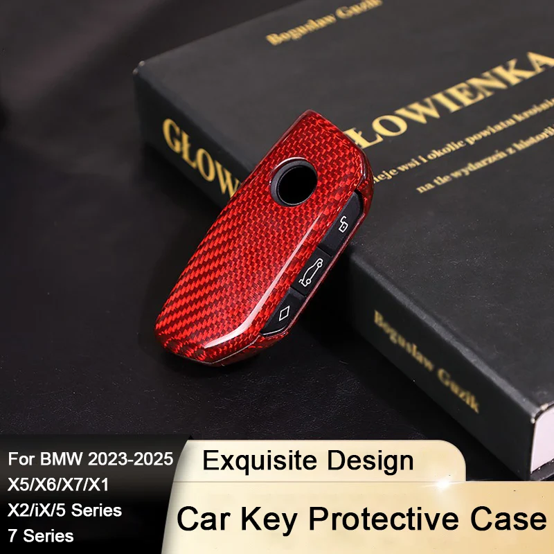 For BMW 2023-2025 X5/X6/X7/X1/X2/iX/5 Series/7 Series Carbon Fiber Key Fob Cover Key Case Protector
For BMW 2023-2025 X5/X6/X7/X1/X2/iX/5 Series/7 Series Carbon Fiber Key Fob Cover Key Case Protector