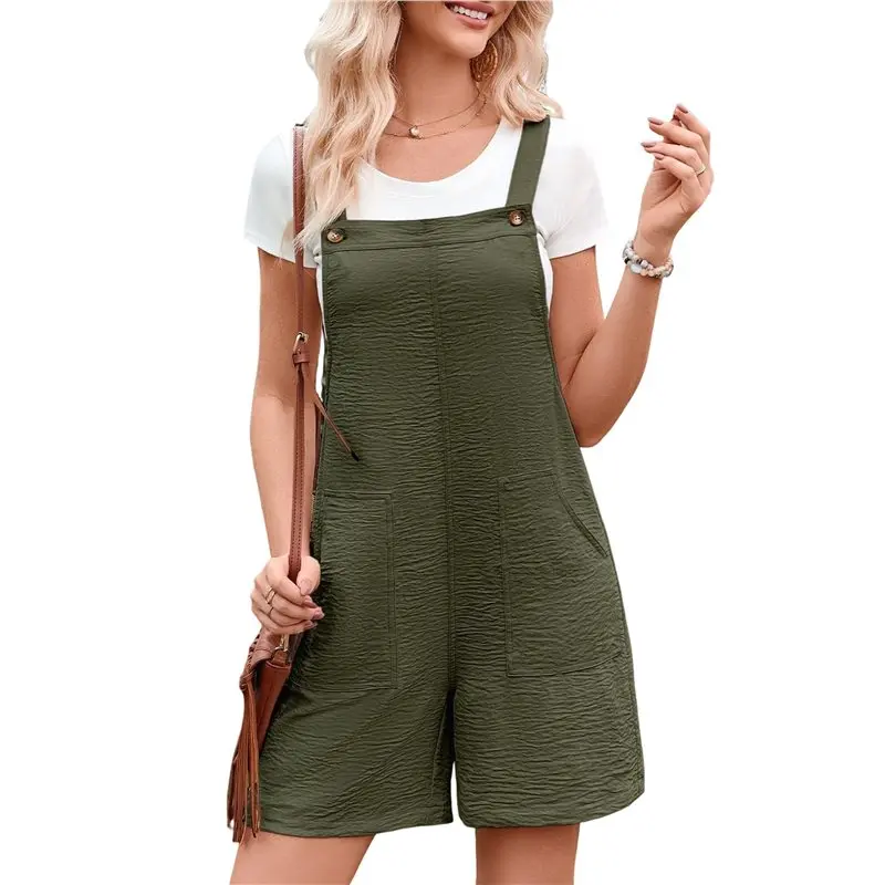 CYL-Women's Casual Rompers Loose Overalls One-Piece Sleeveless Short Pant Jumpsuits With Pockets
CYL-Women's Casual Rompers Loose Overalls One-Piece Sleeveless Short Pant Jumpsuits With Pockets