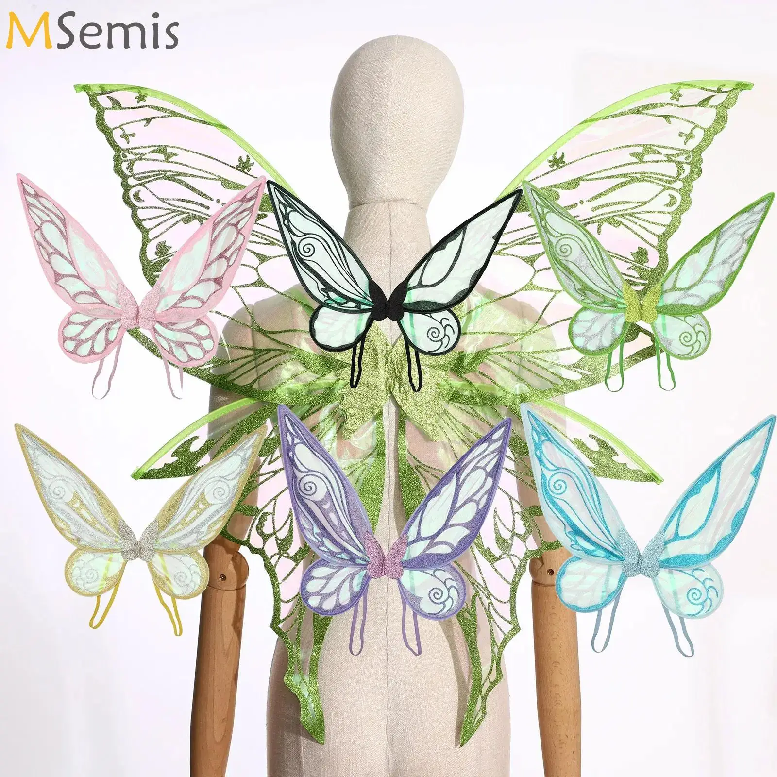 Fairy Elven Elf Wings Princess Angel Wings Halloween Theme Party Cosplay Costumes Props Butterfly Wings Dress Up Accessories
Fairy Elven Elf Wings Princess Angel Wings Halloween Theme Party Cosplay Costumes Props Butterfly Wings Dress Up Accessories