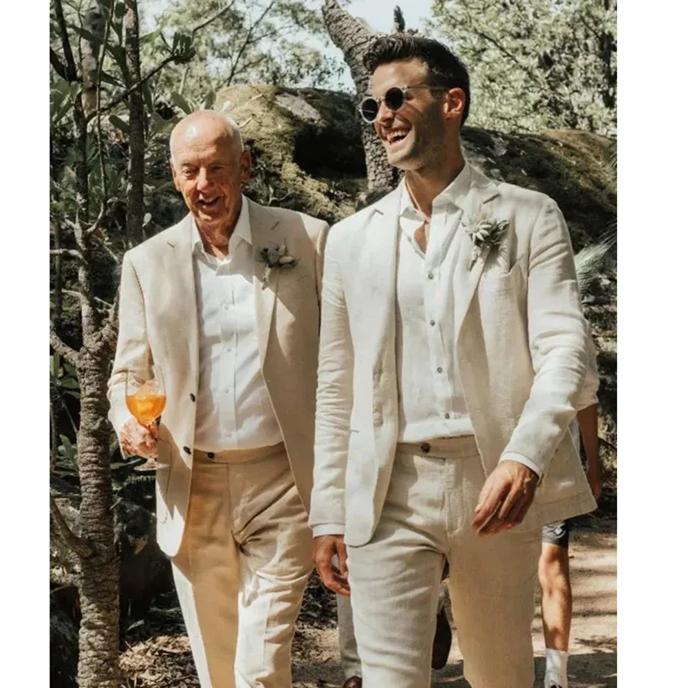 Men's Beige Linen Suit 2 Piece Summer Fashion Single Breasted Wear Elegant Daily Casual Beach Wedding Prom Party Tuxedo
Men's Beige Linen Suit 2 Piece Summer Fashion Single Breasted Wear Elegant Daily Casual Beach Wedding Prom Party Tuxedo