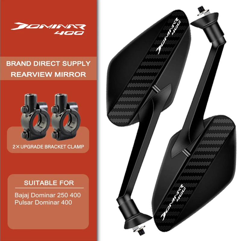 ECE DOT Certified Carbon Fiber Mirror Enhanced Safety For Pulsar Bajaj Dominar 400 Pulsar 200 NS 200 RS AS LOGO Wide View
ECE DOT Certified Carbon Fiber Mirror Enhanced Safety For Pulsar Bajaj Dominar 400 Pulsar 200 NS 200 RS AS LOGO Wide View