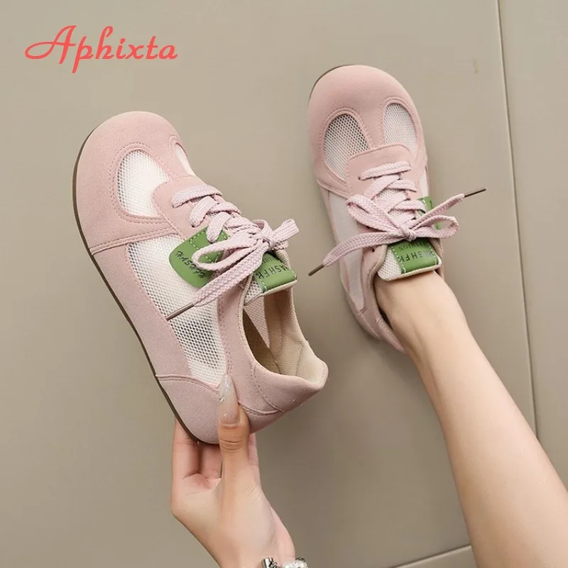 Aphixta Pink Women Mesh Breathable Sneakers 2026 Summer Flat Casual Shoes Lace-Up Platform Footwear Hot Sale Flats
Aphixta Pink Women Mesh Breathable Sneakers 2026 Summer Flat Casual Shoes Lace-Up Platform Footwear Hot Sale Flats