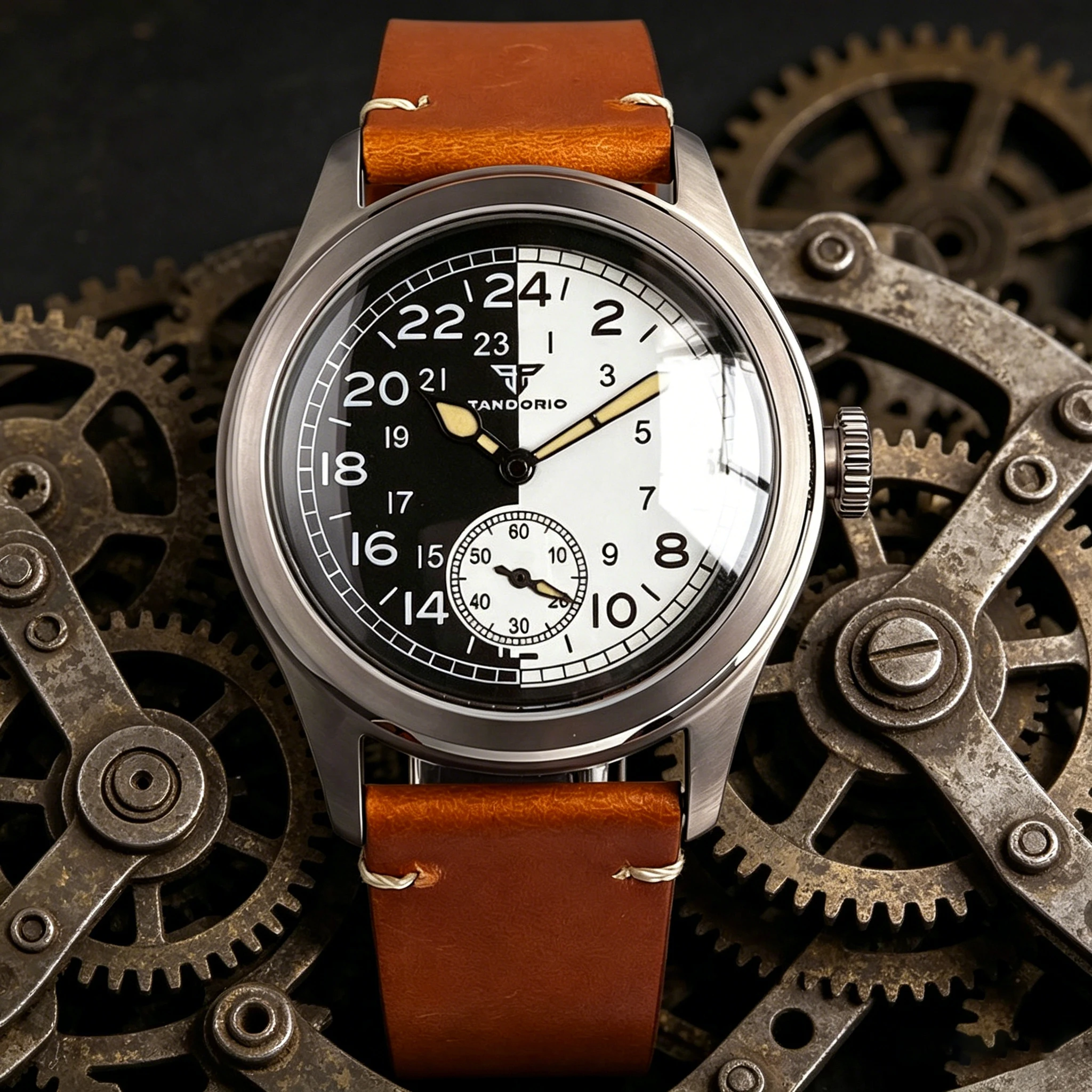 10ATM 38mm Vintage Automatic Mechanical Men Watch ST1701 Sapphire Glass Retro Leather Strap Glass Back Tandorio
10ATM 38mm Vintage Automatic Mechanical Men Watch ST1701 Sapphire Glass Retro Leather Strap Glass Back Tandorio