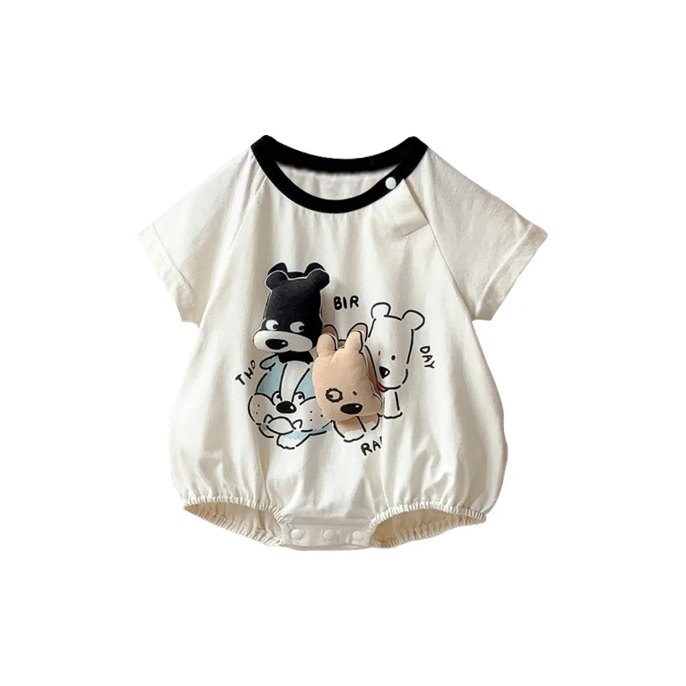 Baby Clothes Cotton Comfortable Breathable Short Sleeve Rompers 2024 Summer Boy Baby Cartoon Cute Thin Korean Style Jumpsuit
Baby Clothes Cotton Comfortable Breathable Short Sleeve Rompers 2024 Summer Boy Baby Cartoon Cute Thin Korean Style Jumpsuit