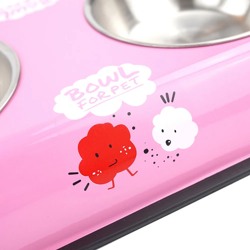 Dual Stainless Steel Dog Bowl Small Pink Rust Resistant Nonskid Base Durable Pet Food and Water Feeder Bowl Dual Dog Feeder
Dual Stainless Steel Dog Bowl Small Pink Rust Resistant Nonskid Base Durable Pet Food and Water Feeder Bowl Dual Dog Feeder