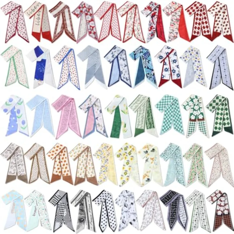 48 Pcs Bulk Purse Scarf Headband for Women Hair Purse Scarf Handbag Ribbon for Women Headband Neck Decorative Fashion Gifts
48 Pcs Bulk Purse Scarf Headband for Women Hair Purse Scarf Handbag Ribbon for Women Headband Neck Decorative Fashion Gifts
