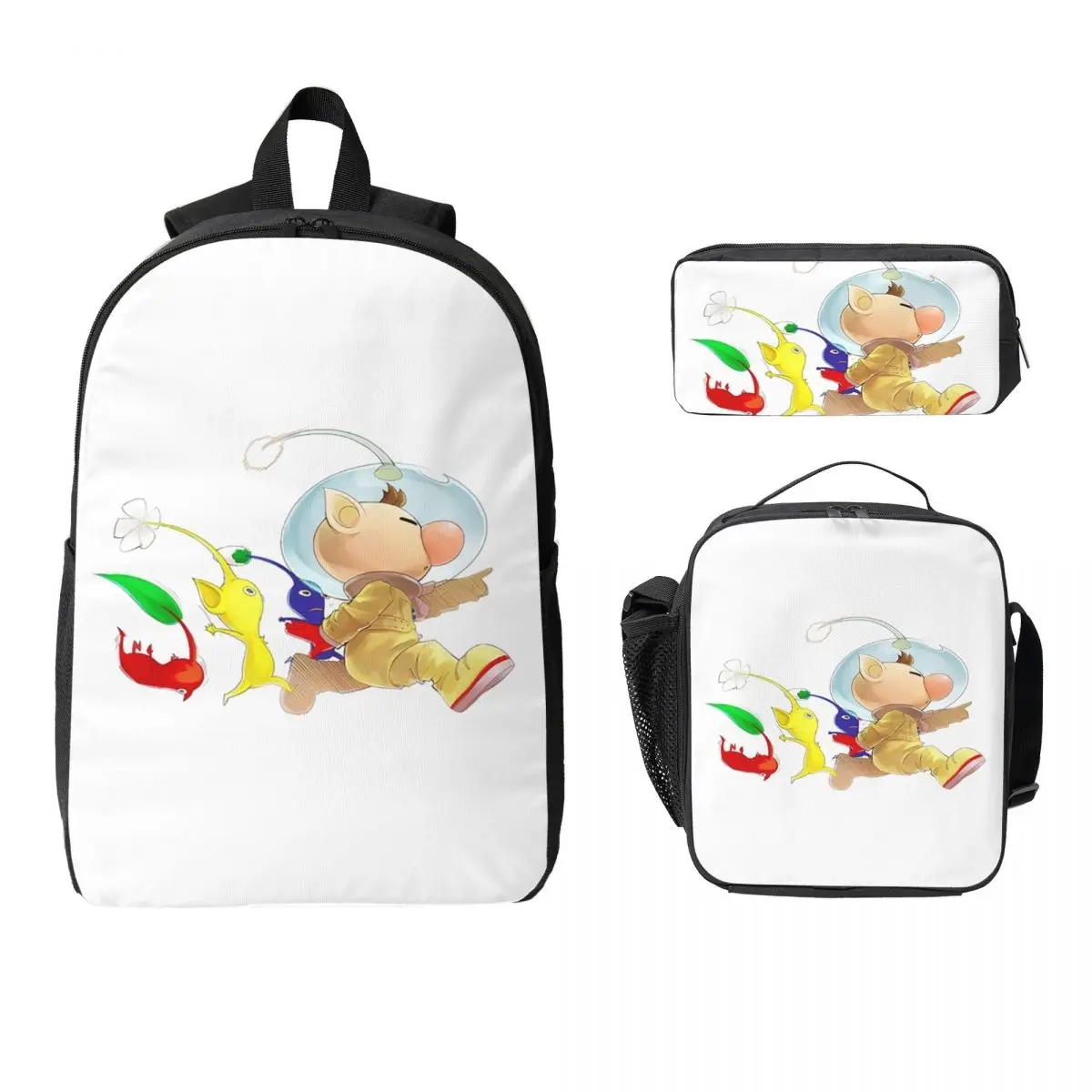 Pikmin Backpack Student Boys Girls BookBag School Bag Computer Shoulder Bags 3ps Insulated Lunch Bag Pencil Case
Pikmin Backpack Student Boys Girls BookBag School Bag Computer Shoulder Bags 3ps Insulated Lunch Bag Pencil Case