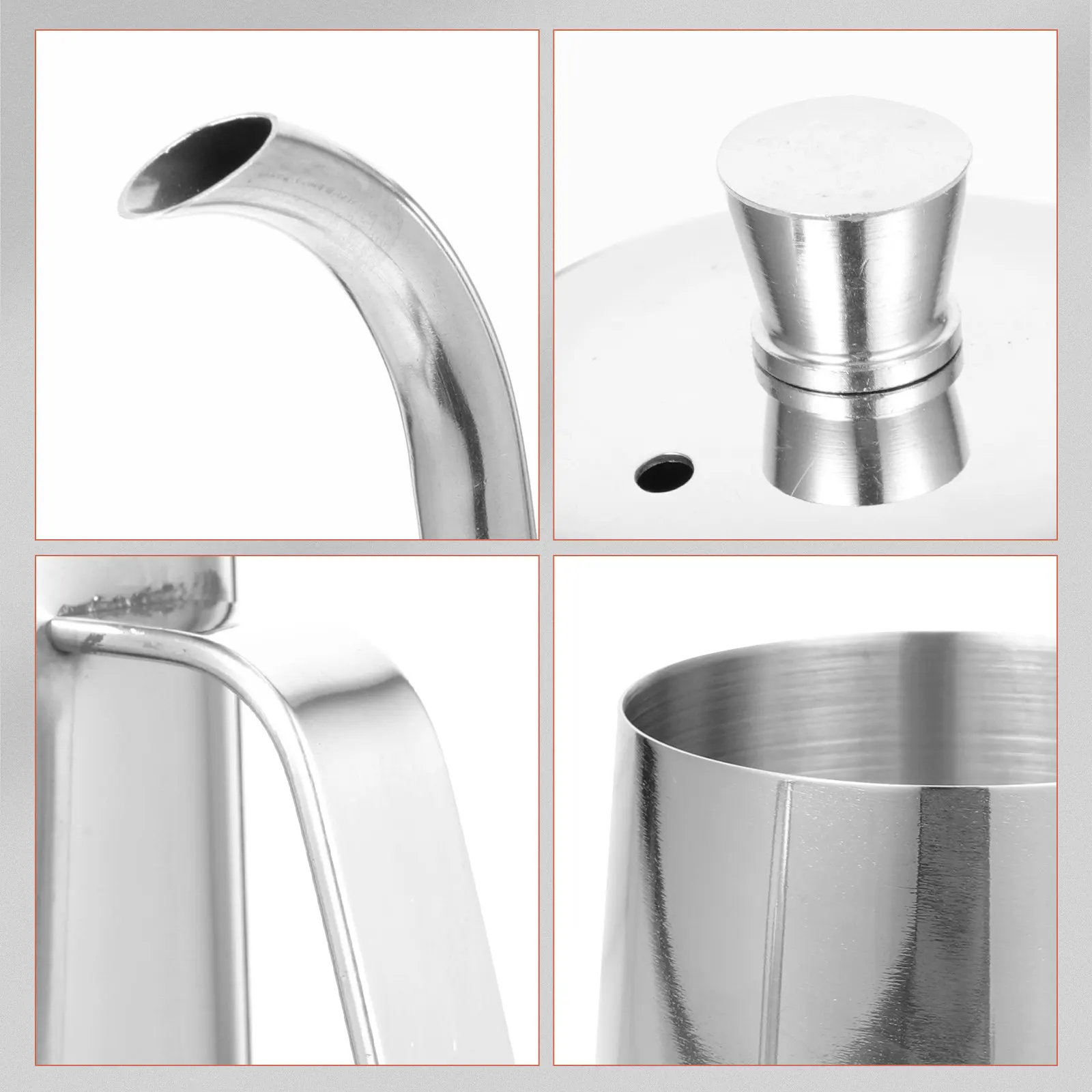 Hand Brewing Coffee Pot Stainless Steel Wear-Resistant Kettle Handle Stovetop Coffee Kettle Kitchen Tea Accessory Household Use
Hand Brewing Coffee Pot Stainless Steel Wear-Resistant Kettle Handle Stovetop Coffee Kettle Kitchen Tea Accessory Household Use