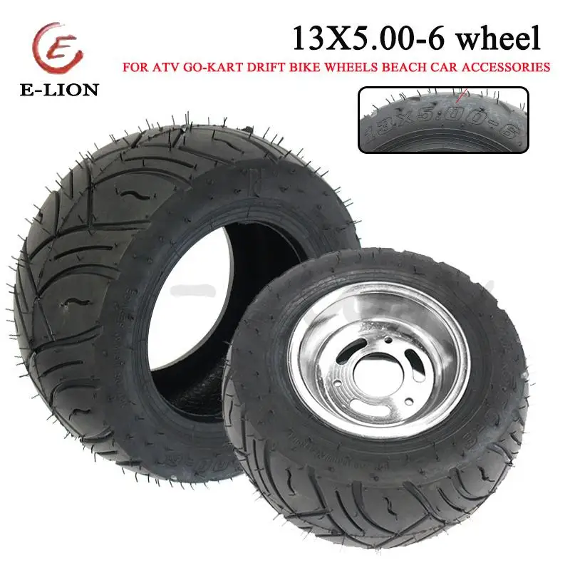 Rubber tire with wheel hub 13x5.00-6 inch folding bicycle scooter quadruple off-road bicycle
Rubber tire with wheel hub 13x5.00-6 inch folding bicycle scooter quadruple off-road bicycle