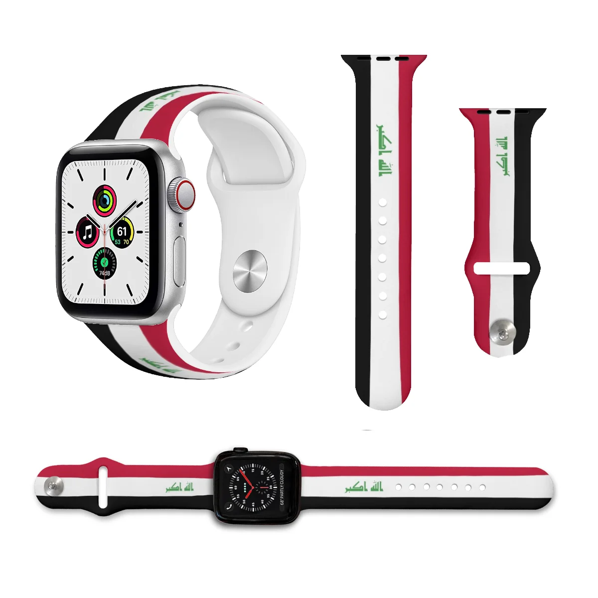 Unisex Flag of Iraq 3D Printing Sport Strap for Apple Watch Band Ultra 2 Silicone WatchBand for Iwatch Series 9 8 7 6 SE 5 4
Unisex Flag of Iraq 3D Printing Sport Strap for Apple Watch Band Ultra 2 Silicone WatchBand for Iwatch Series 9 8 7 6 SE 5 4