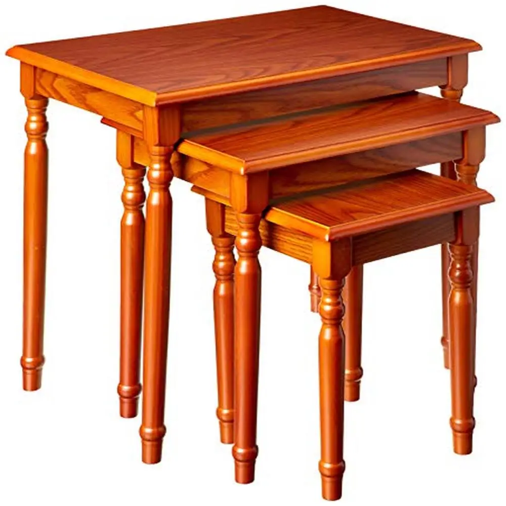 Classic Oak Nesting End Table Set Vintage Contemporary Cottage & Country Mix 3-Piece Hardwood Set 22.10" x 14.20" x 18.90
Classic Oak Nesting End Table Set Vintage Contemporary Cottage & Country Mix 3-Piece Hardwood Set 22.10" x 14.20" x 18.90