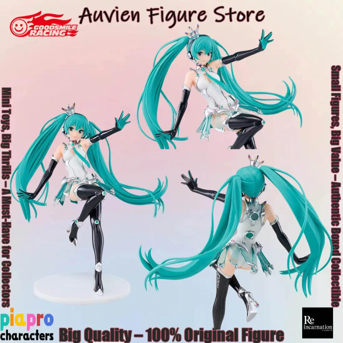 Официально лицензированная фигурка Good Smile Racing Reincarnation Miku: Модель персонажа Animer Piapro Crossroad
Официально лицензированная фигурка Good Smile Racing Reincarnation Miku: Модель персонажа Animer Piapro Crossroad