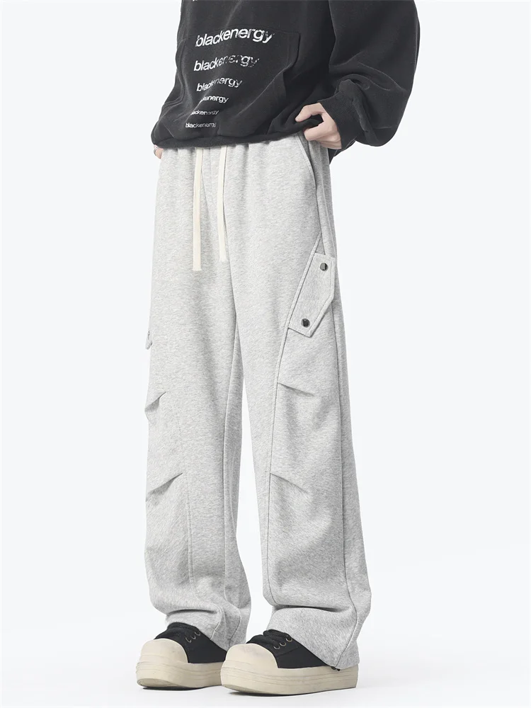 American Casual Folded Paratrooper Pants Men Spring Drape Loose Straight Leg Sweatpants Heavy Wide Leg Versatile Workwear Tro...
American Casual Folded Paratrooper Pants Men Spring Drape Loose Straight Leg Sweatpants Heavy Wide Leg Versatile Workwear Tro...